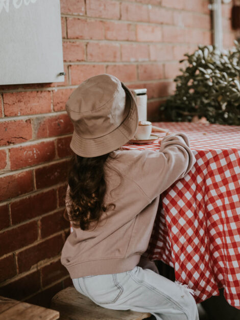 Babycino Club Bucket Hat Brown1